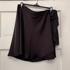 Amazon Black Wrap Mini Skirt
